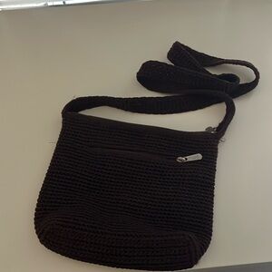 Brown crossbody bag from “The Sak”